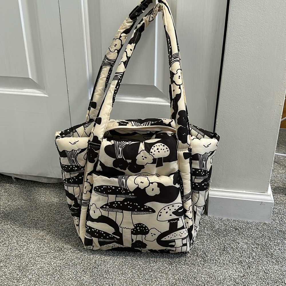 BAGGU Mini Cloud Bag in Mushroom Print